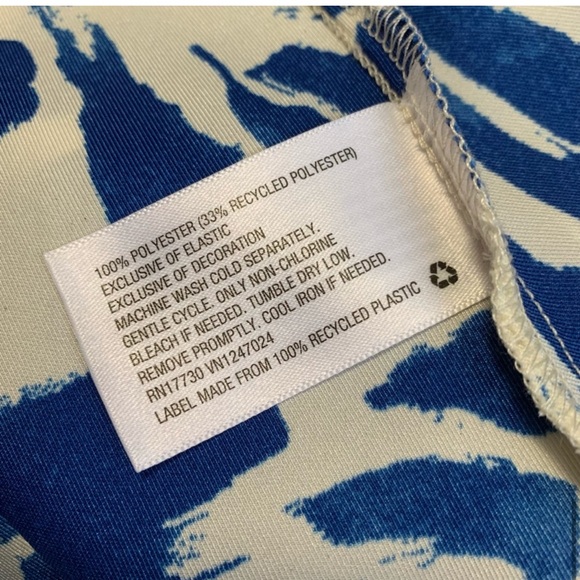 NEW Alexis Blue Botanical Asymmetrical Hem Designer Dress Size 1X - Picture 11 of 11